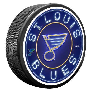 St. Louis Blues puk Neon