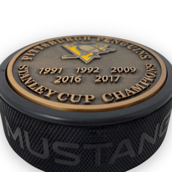 Pittsburgh Penguins puk Stanley Cup Years Gold Medallion
