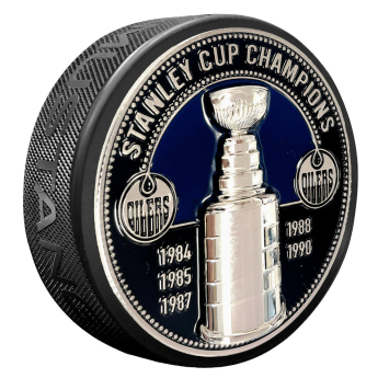 Edmonton Oilers puk Ultra 3D Stanley Cup Medallion