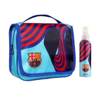 FC Barcelona toaletná taška blue + body cologne 150 ml