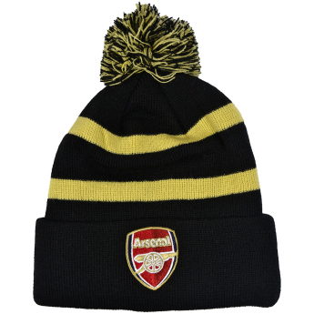 FC Arsenal zimná čiapka Bobble Stripe gold
