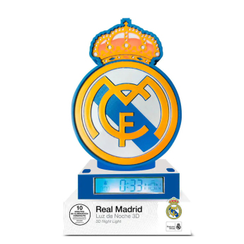 Real Madrid budík with a lamp