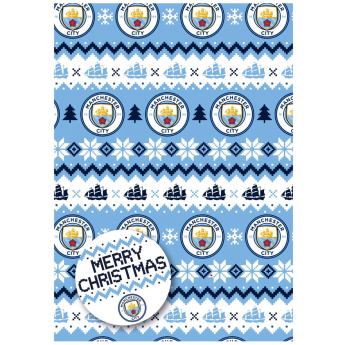 Manchester City baliaci papier Christmas 2 pcs