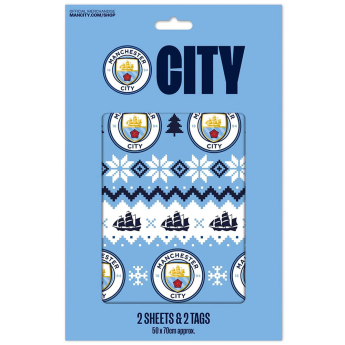 Manchester City baliaci papier Christmas 2 pcs