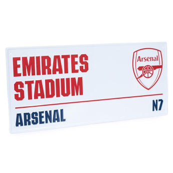 FC Arsenal ceduľa na stenu White Street