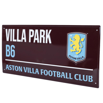 Aston Villa ceduľa na stenu Colour Street