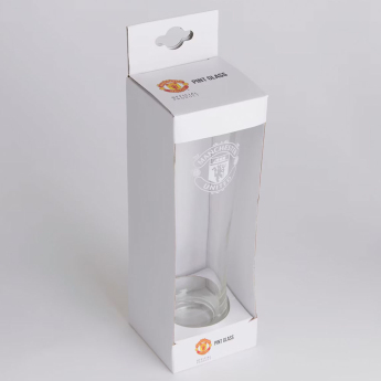Manchester United poháre Mono Crest Tall Beer Glass