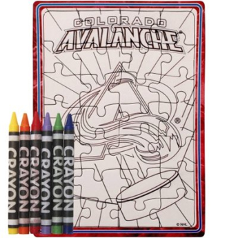 Colorado Avalanche puzzle s vlastným vyfarbením six colors