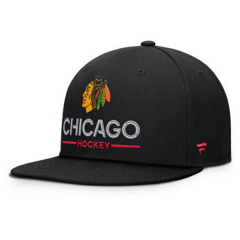 Chicago Blackhawks čiapka flat šiltovka Authentic Pro A/Cap Flat Brim Square Visor Structured Adjustable