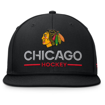 Chicago Blackhawks čiapka flat šiltovka Authentic Pro A/Cap Flat Brim Square Visor Structured Adjustable