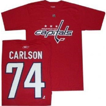 Washington Capitals pánske tričko #74 John Carlson red
