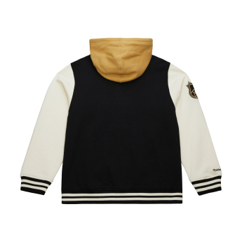 Vegas Golden Knights pánska mikina s kapucňou Courtside Fleece Button Front Vintage Logo