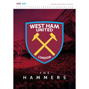 West Ham United kalendár Deluxe 2026