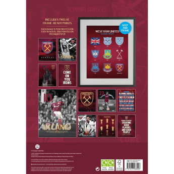 West Ham United kalendár Deluxe 2026