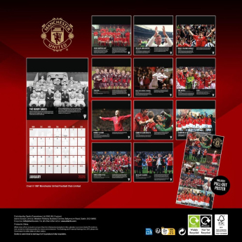 Manchester United kalendár a diár Musical Gift Box 2026