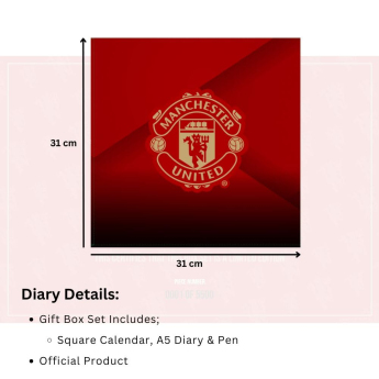 Manchester United kalendár a diár Musical Gift Box 2026