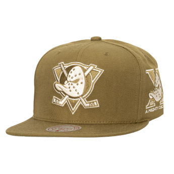 Anaheim Ducks čiapka flat šiltovka Fashion Basic Snapback brown