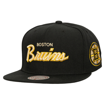 Boston Bruins čiapka flat šiltovka Cream Script Snapback black