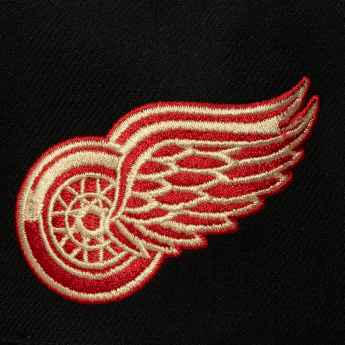 Detroit Red Wings čiapka flat šiltovka Cream Script Snapback black