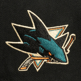 San Jose Sharks čiapka flat šiltovka Cream Script Snapback black