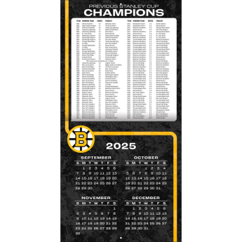 Boston Bruins kalendár 2026 Wall