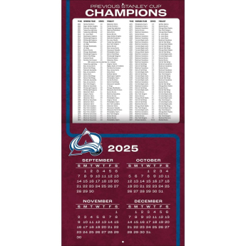 Colorado Avalanche kalendár 2026 Wall