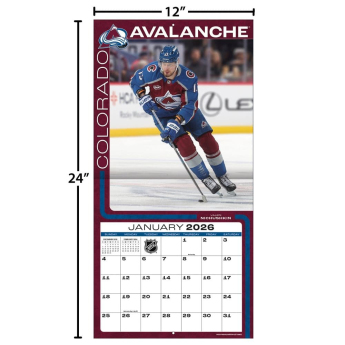 Colorado Avalanche kalendár 2026 Wall
