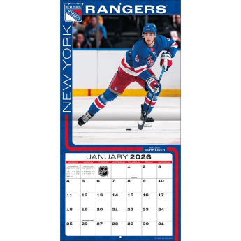 New York Rangers kalendár 2026 Wall