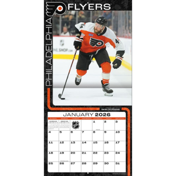 Philadelphia Flyers kalendár 2026 Wall