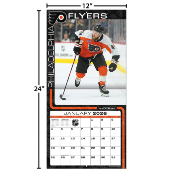 Philadelphia Flyers kalendár 2026 Wall