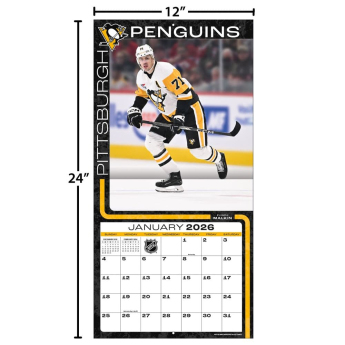 Pittsburgh Penguins kalendár 2026 Wall