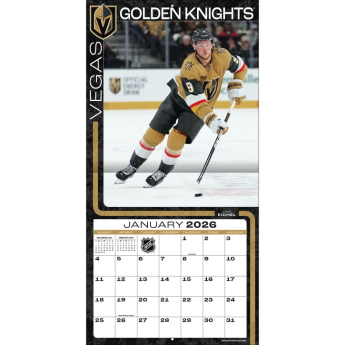 Vegas Golden Knights kalendár 2026 Wall