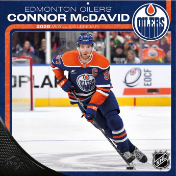 Edmonton Oilers kalendár Connor McDavid #97 2026 Wall