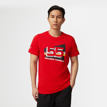Ferrari pánske tričko Sainz Driver Red F1 Team 2023
