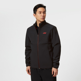Formule 1 pánska bunda Logo Softshell Black F1 Team 2023