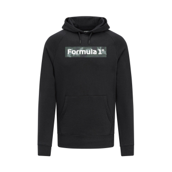 Formule 1 pánska mikina s kapucňou Camo Black F1 Team 2023