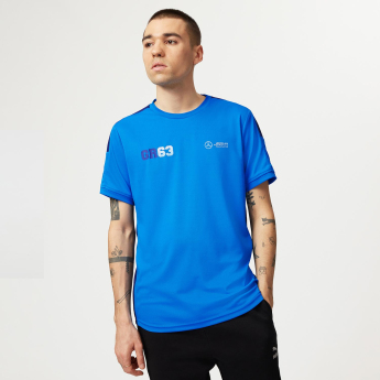 Mercedes AMG Petronas pánske tričko George Russell Sports blue F1 Team 2023