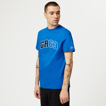 Mercedes AMG Petronas pánske tričko George Russell Logo blue F1 Team 2023