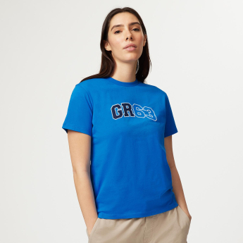 Mercedes AMG Petronas dámske tričko George Russell Logo blue F1 Team 2023