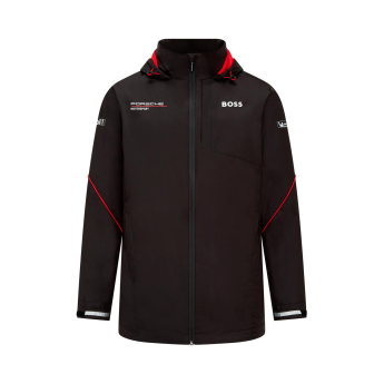 Porsche Motorsport pánska bunda s kapucňou Rainjacket Black 2023