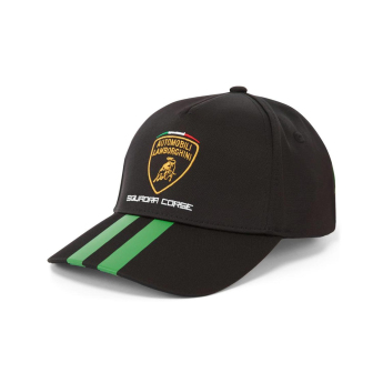 Lamborghini čiapka baseballová šiltovka Squadra Corse black 2025