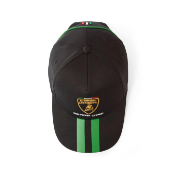 Lamborghini čiapka baseballová šiltovka Squadra Corse black 2025