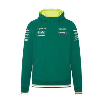 Aston Martin detská mikina s kapucňou green F1 Team 2024