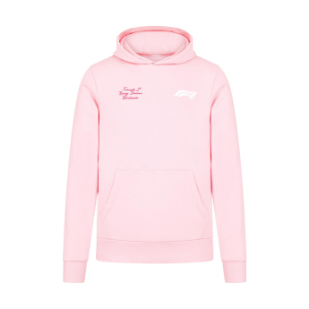 Formule 1 pánska mikina s kapucňou RDW Hoody Primrose Pink F1 2024