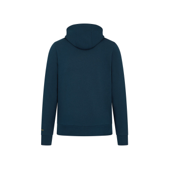 Ayrton Senna pánska mikina s kapucňou Logo navy 2024