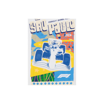 Formule 1 pánske tričko Brazil GP white 2024