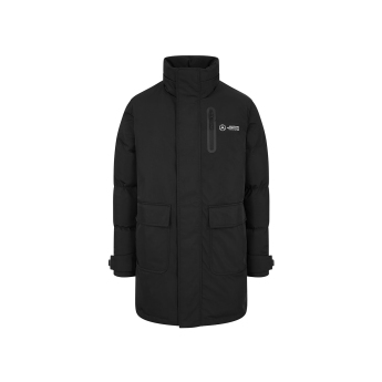 Mercedes AMG Petronas pánska bunda s kapucňou Ultimate black F1 Team 2024