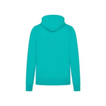 Mercedes AMG Petronas pánska mikina s kapucňou Logo Ultra Teal F1 Team 2024