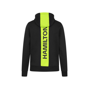 Mercedes AMG Petronas pánska mikina s kapucňou Hoody Lewis Hamilton Black F1 Team 2024