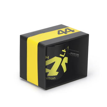 Mercedes AMG Petronas hrnček Lewis Hamilton black F1 Team 2024